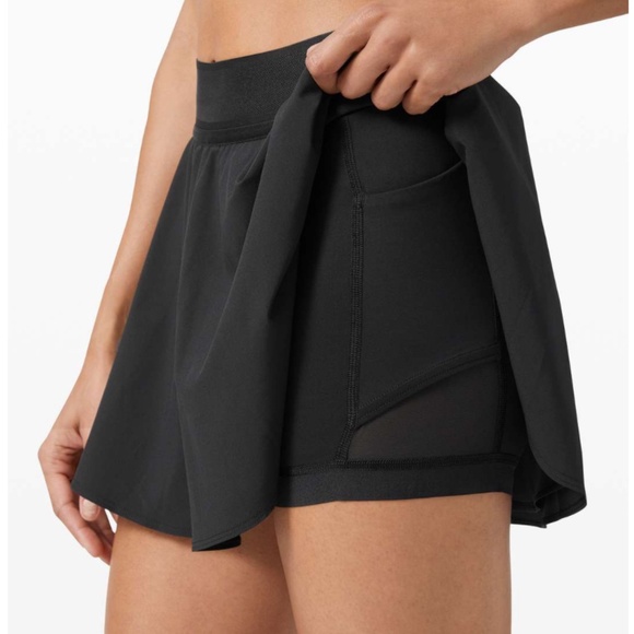 Lululemon Court Rival High Rise Skirt Black - Picture 3 of 8